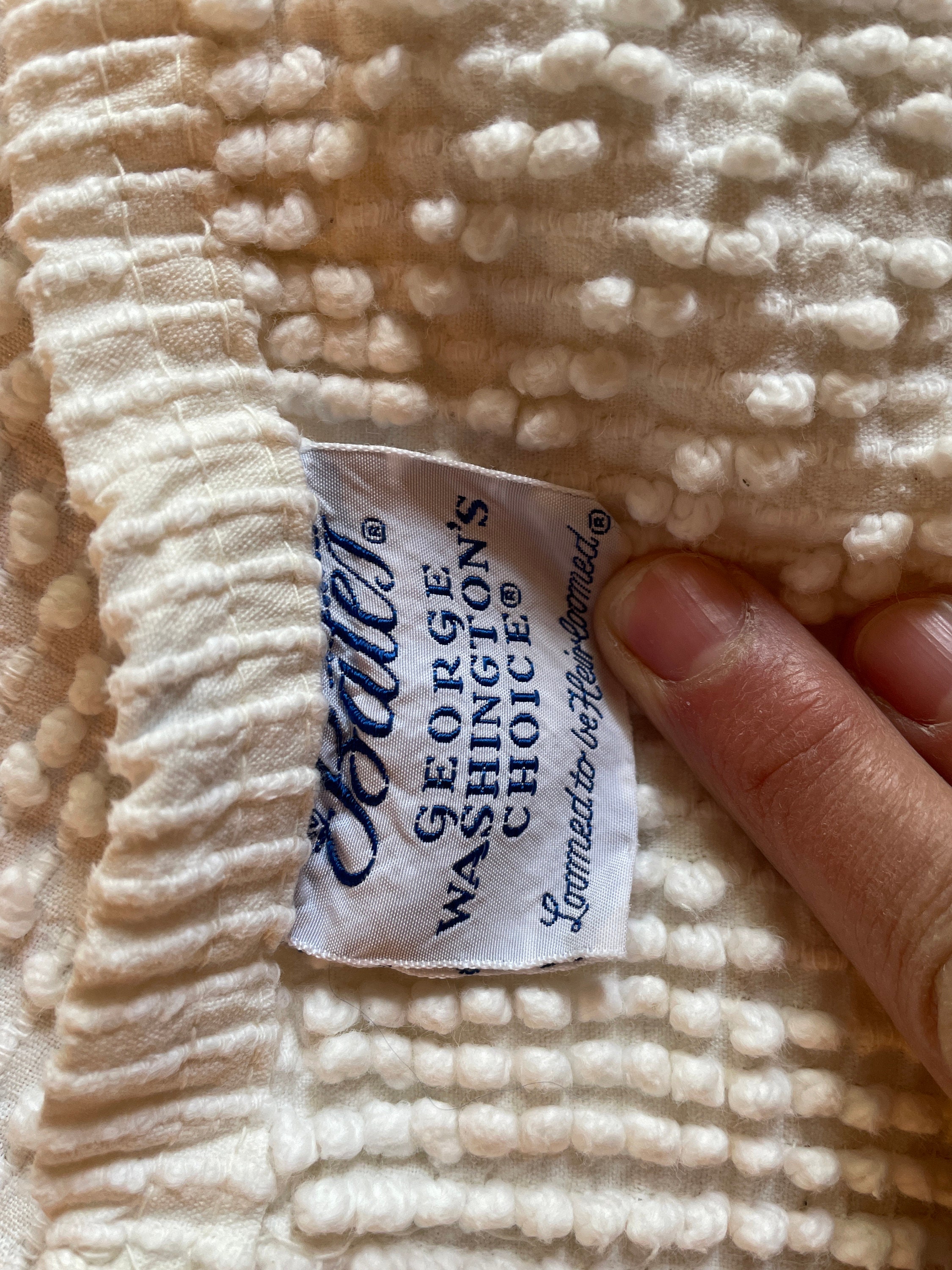 Vintage Hobnail Chenille Full Size Bedspread. Etsy