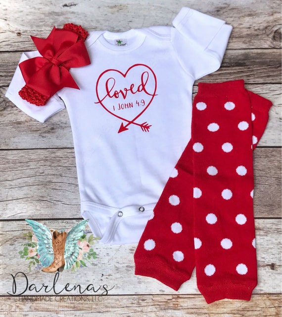 Loved Infant Baby Bodysuit with optional legwarmers and bow Etsy