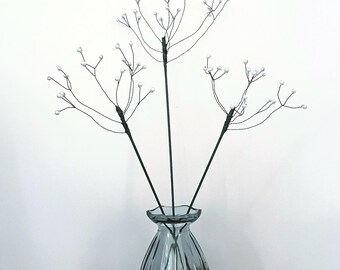 Tallos de gypsophila con alambre y perlas, paniculata hecha a mano, flores eternas, decoración para bodas