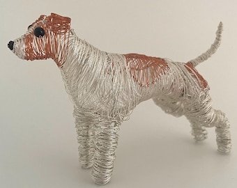 Escultura de Jack Russell, regalo para amantes de los perros