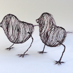 2 wire birds, custom wedding cake toppers