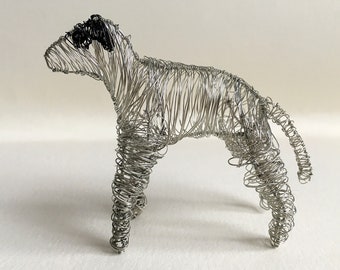 Wire dog, bull terrier statue, custom dog ornament, metal dog sculpture, dog lover gift, british bulldog, bullmastiff, staffy, pit bull