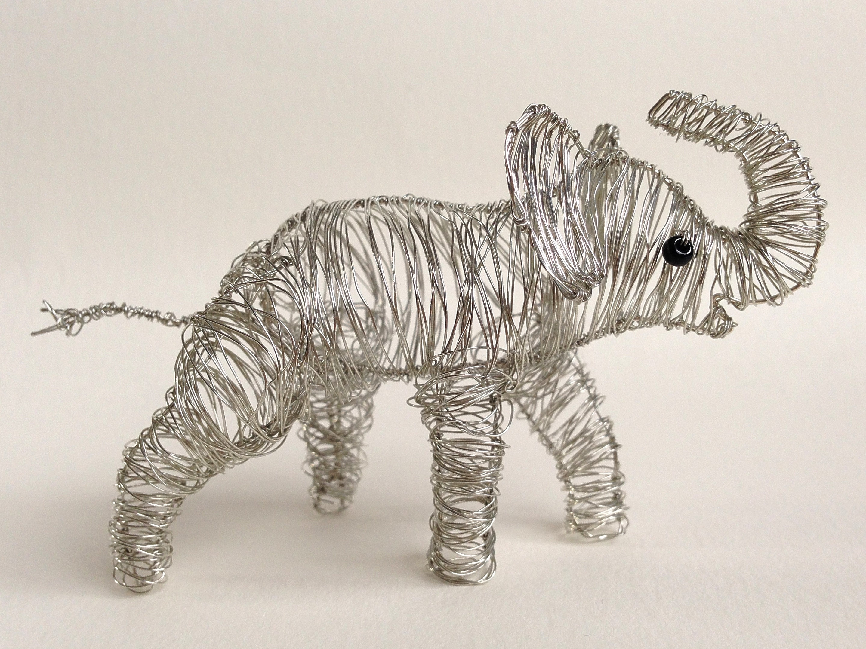 Wire Elephant dumbo Animal Sculpture Baby African Elephant Etsy UK