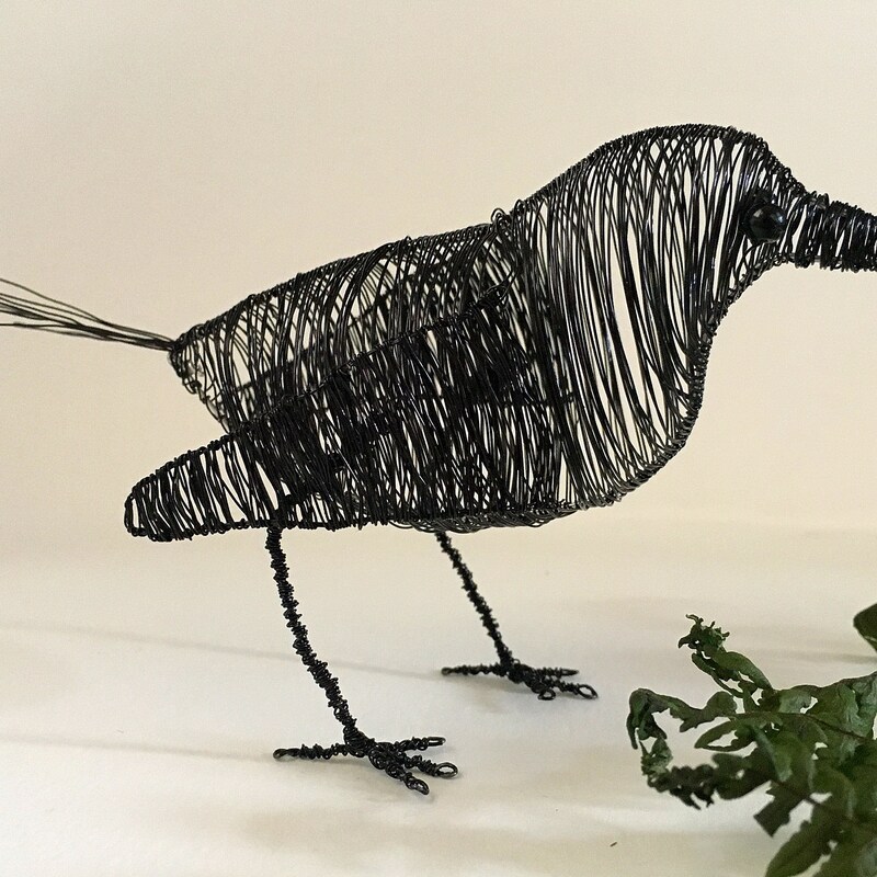 Crow Wire Sculpture - Etsy