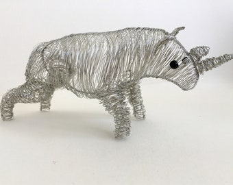 Rhino-Skulptur * Titan * einzigartige Wohnkultur, perfekte Tier Liebe Geschenk