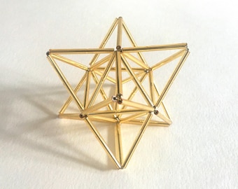 Escultura de la Estrella Merkaba – Adorno de Geometría Sagrada hecho a mano