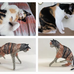 Custom cat portrait, made to order cat sculpture