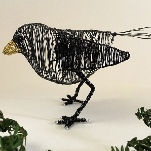 Crow Wire Sculpture - Etsy