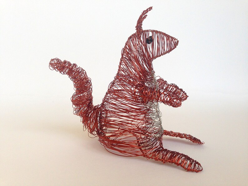 Wire Squirrel Cute Animal Sulpture Miniture Red Squirrel Etsy UK