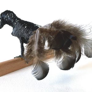 Wire Starling Sculpture, Handmade British Wildlife Decor image 7