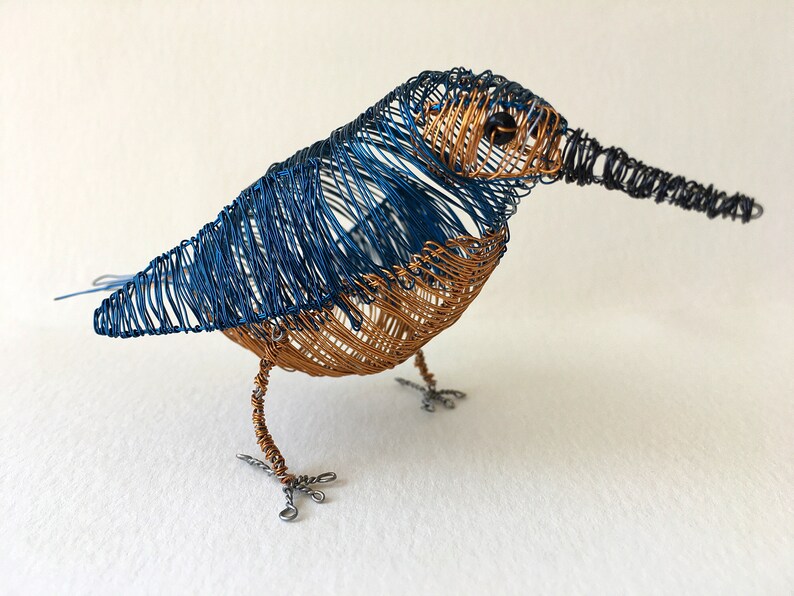 Kingfisher Sculpture copper Fun Animal Art, Unique Home Décor Etsy