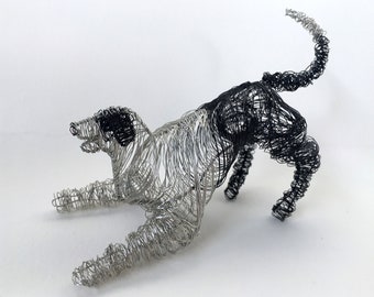 Border collie statue, custom dog ornament or pet lover gift