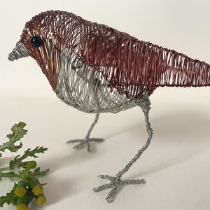 Robin figure *Ginger* Christmas ornament or wedding cake topper, unique home décor