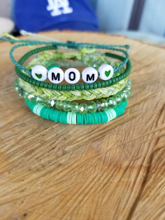 Friendship Bracelets green String Bracelets Mothers Day