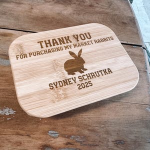 stock show buyers gift - board for livestock sale buyer - thank you gift for stock show sale