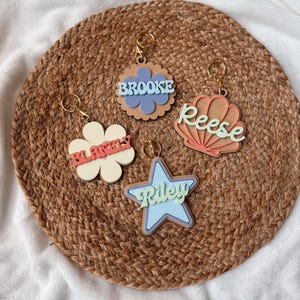 Backpack tag / backpack name tag / boys / girls backpack tag / girls bag tag / keychain / girls keychain / back to school / bag name tag