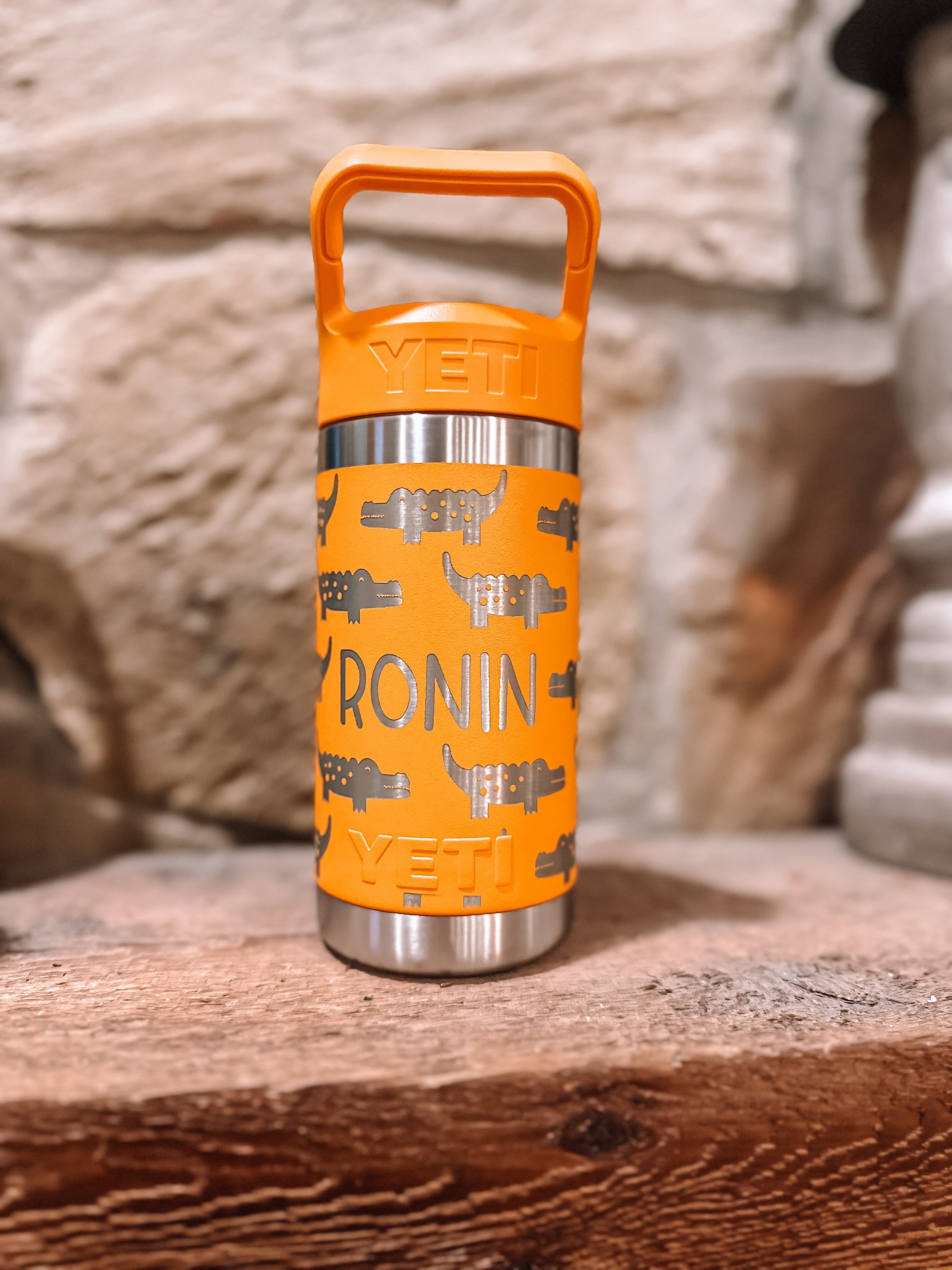 Customizable 12oz Yeti Kids Water Bottle - Engraved Full Wrap Stainless ...