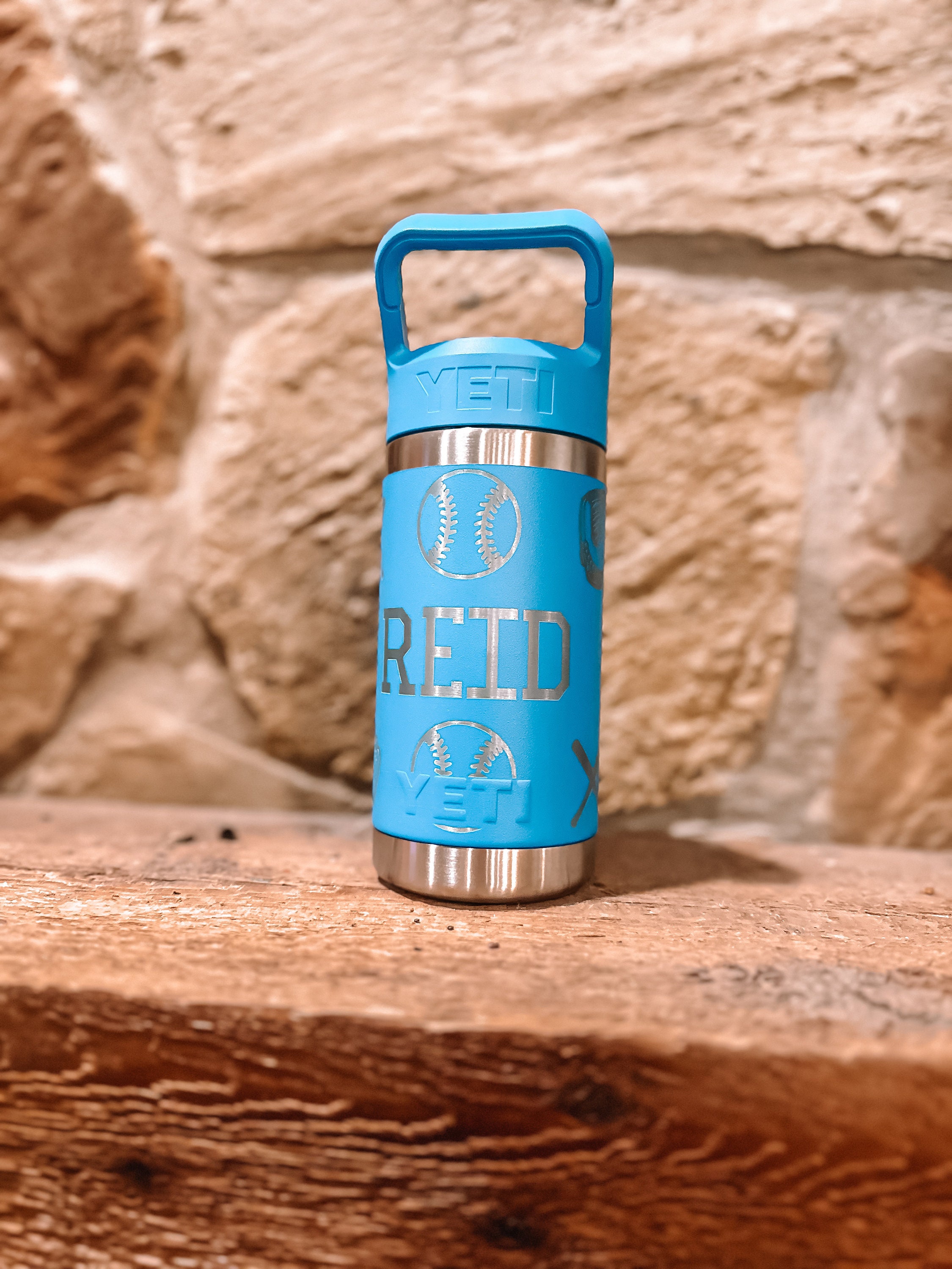Customizable 12oz Yeti Kids Water Bottle - Engraved Full Wrap Stainless ...