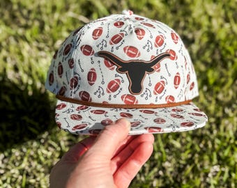 Texas Personalized Leather Patch Snapback Hat for Boys, Toddlers & Youth - Custom Name Roper Cap - football hat for boy - stocking stuffer