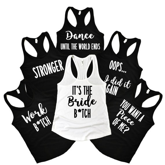 FEYONCE like Beyonce Bridal Tank Top Indigo Gold Engagement Shirt