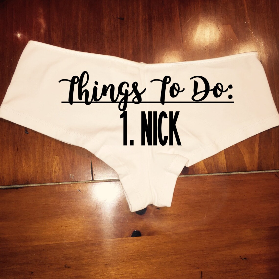 Things to Do Bachelorette Party Gift / Bridal Underwear / Etsy