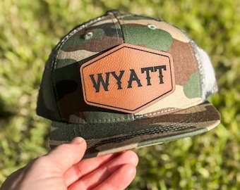 personalized snapback hat - toddler - camo style rope hat