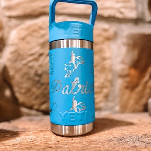 kids yeti engraved water bottle / full wrap yeti water bottle / back to school / 12oz kids water bottle / engraved kids tumbler image 7