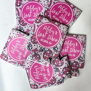 last disco bachelorette party can coolers / bachelorette party / disco bachelorette / bachelorette favors / gift for bridesmaids / nashville