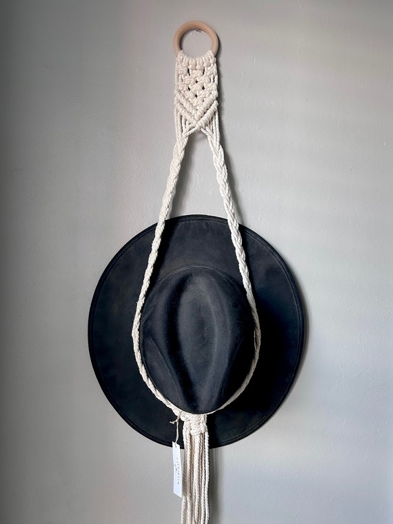 Appendini per cappelli Boho intrecciati a mano per decorazioni da parete  Macrame portapacchi per cappelli da donna Organizer per espositori per  berretti a tesa larga