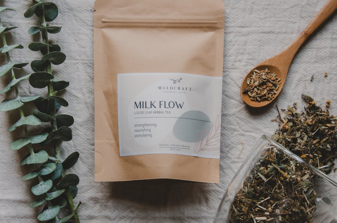 Organic Milk Flow Tea: Lactation Support, Breastfeeding Herbal Tea - Etsy