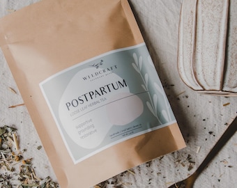 Postpartum Herbal Tea Blend | Organic | Comforting | Relaxing Support | New Mom Gift