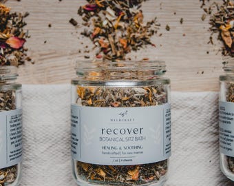 Organic Postpartum Sitz Bath Soak: Herbal New Mom Gift