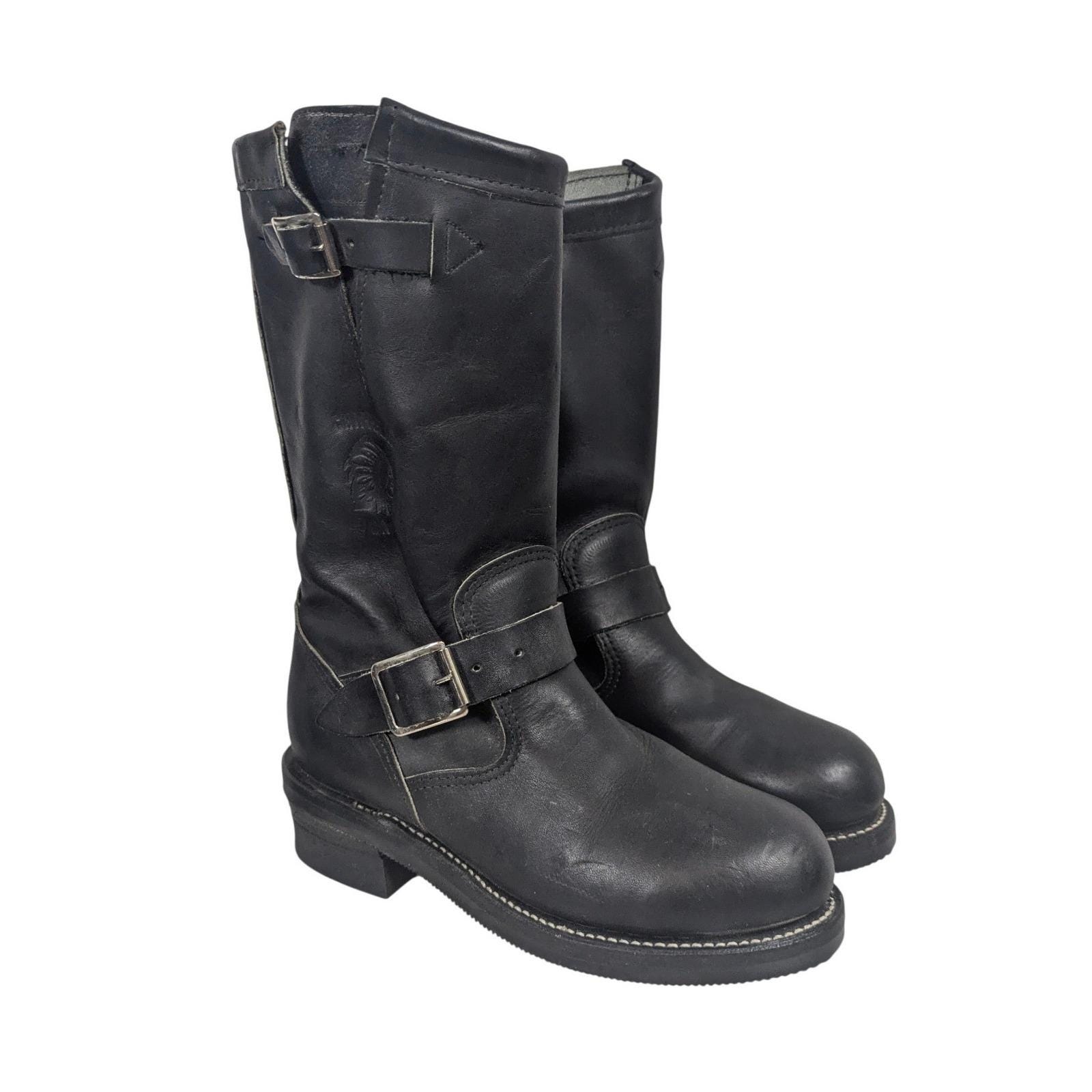 Vintage Engineer Boots Men - Etsy