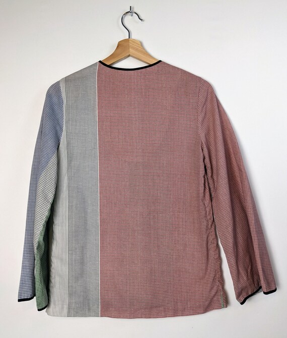 Bugaboo 70s cotton flare sleeve blouse geometric … - image 5