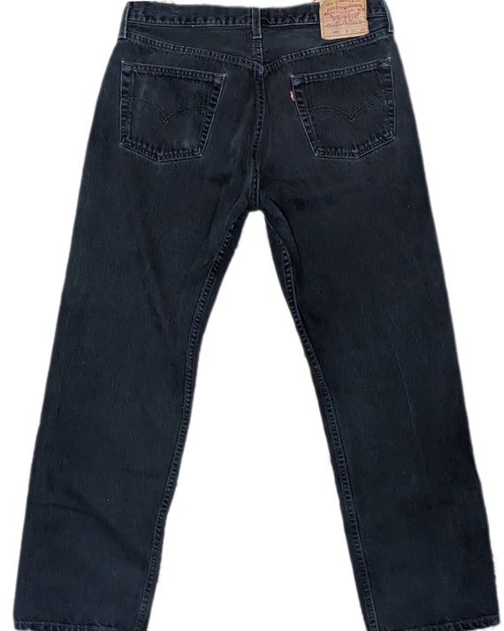 Vintage 90s Levi's 501 black jeans 36×30 buttonfl… - image 3