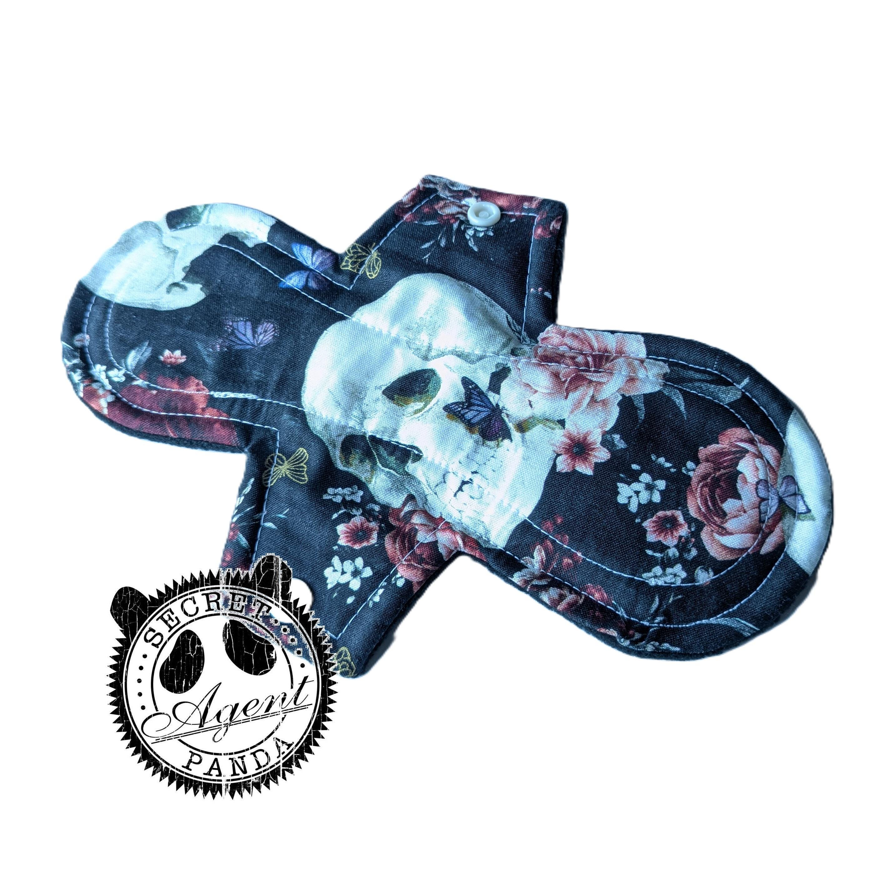 Floral Skulls - EcoFriendly Reusable Cloth Pad