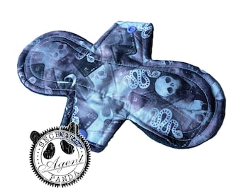 Purple Skulls and Snakes Tarot - EcoFriendly Reusable Cloth Pad