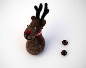 Christmas decoration, autumn decoration, funny christmas, fun felt animal, christmas fun, unique christmas decoration, cute moose