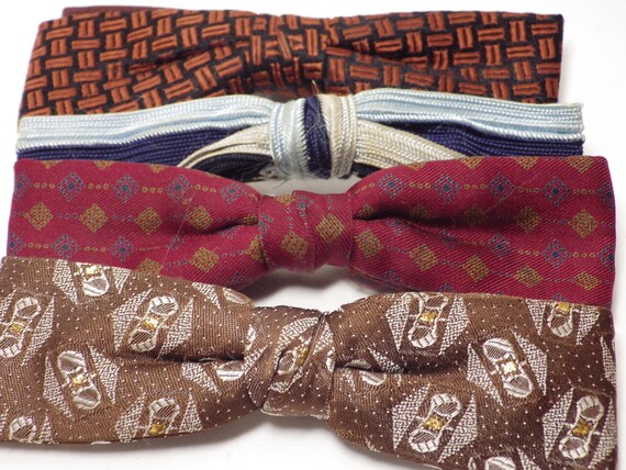 1950s Vintage Bow Tie Wardrobe (4) Clip-on Pre-tie