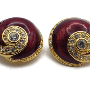JBK Earrings/ Jacquelyn Bouvier Kennedy Replica/Camrose & Kross/ Clip On/ Sea Shells