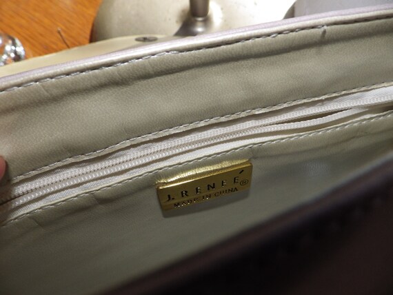 1990s Vintage J. Renee Bag/ Pearlized Lavender/ P… - image 4