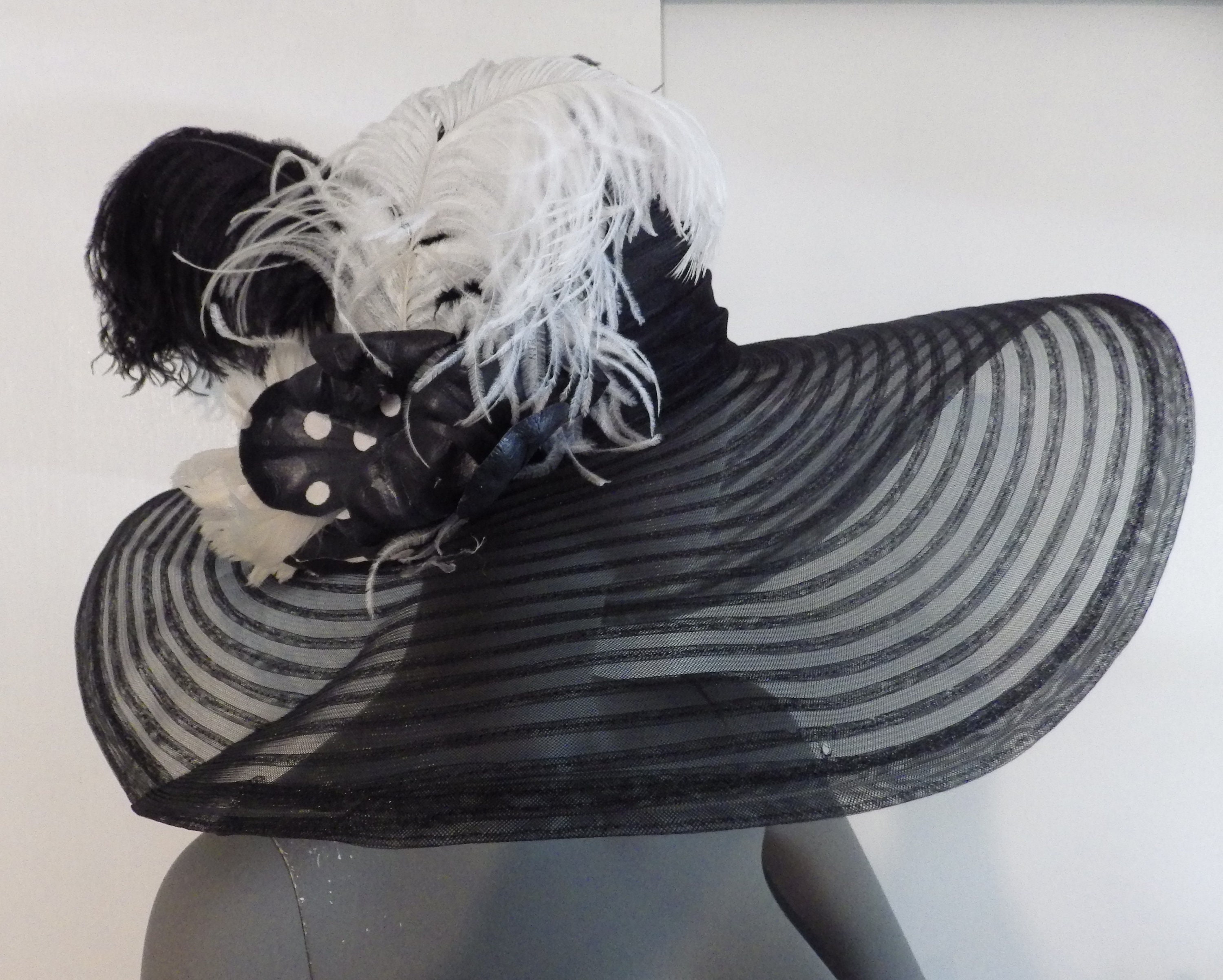 Giovannio Black Derby Hat Giovanni New York Fancy Derby Hat - Black in the Belfry w  main image 4