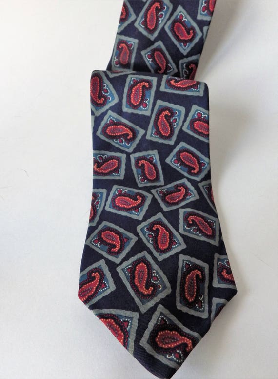 1980s Etienne Aigner Mens Necktie Silk Tie Design… - image 2