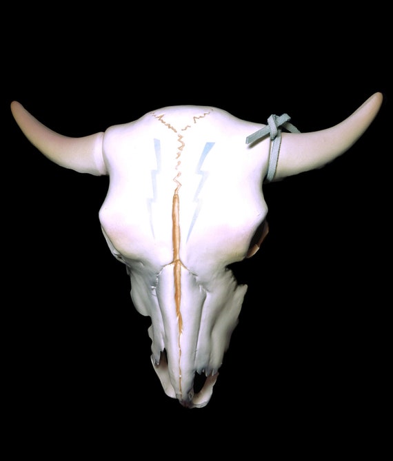 Vintage/ Ceramic Steer Skull/ Southwestern/ Bull/ 