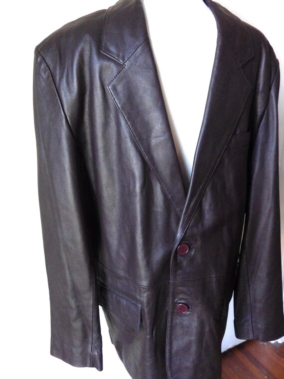 Vintage LA Leather California Jacket/ Size 44 R/ … - image 4