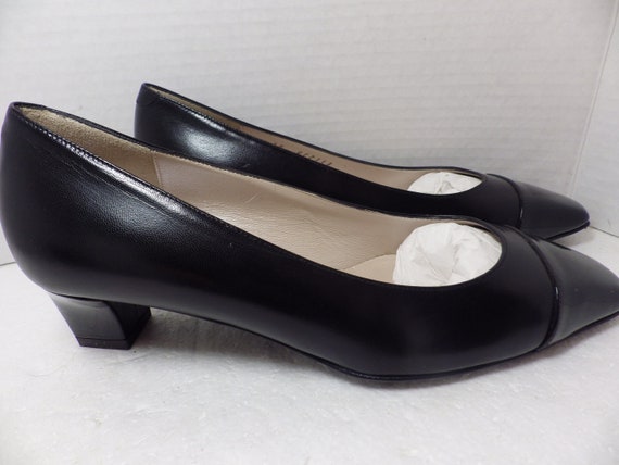 Buy 1990s Vintage Bruno Magli Pumps Low Heels Black Patent and Online in  India 