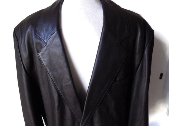 Vintage LA Leather California Jacket/ Size 44 R/ … - image 3