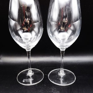 Two Riedel Vivant / Red Wine Goblets/ Glasses/ Julius Lindsay Vineyard
