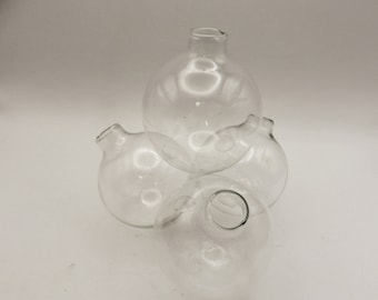 Vintage Two's Company/ Bubbles Vase/Flower Arranger/Hand Blown Glass/ 4-Vase Pyramid