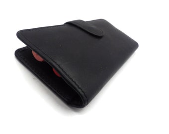 Vintage Leather Fountain Pen Case/ Holds 2 Pens